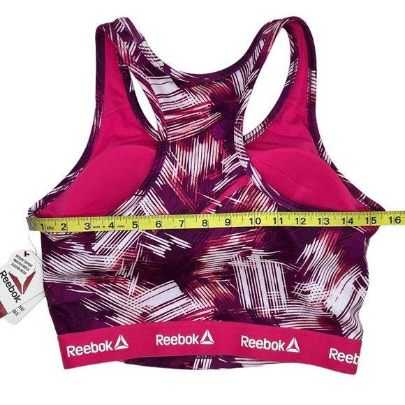 Reebok Women’s Printed Medium Support Cropped Bra Tank Size Small Medium Large - Picture 12 of 14